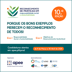 Reconhecimento de Práticas em Responsabilidade Social e Sustentabilidade | Candidaturas até 30 de abril