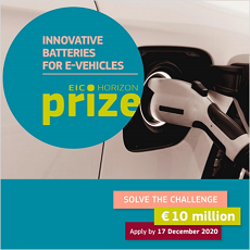 Prémio Innovative Batteries for e-vehicles | Candidaturas até 17 de dezembro